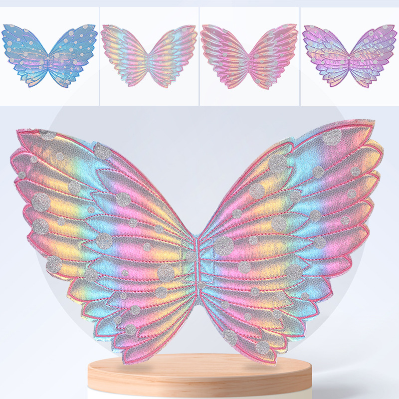 Children's Single Layer Butterfly Wings Elf Princess Colorful Angel Wings Holiday Party Masquerade Performance Props