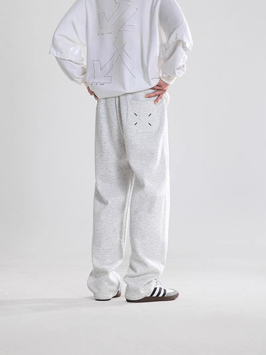 New trendy, simple, versatile, fashionable Harajuku popular Insta Japanese lazy loose thin long pants for men