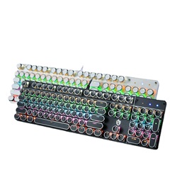 美尚e族hjk 920パンク機械キーボード104キー金属バックライトコンピュータ有線キーボードアマゾンクロスボーダー