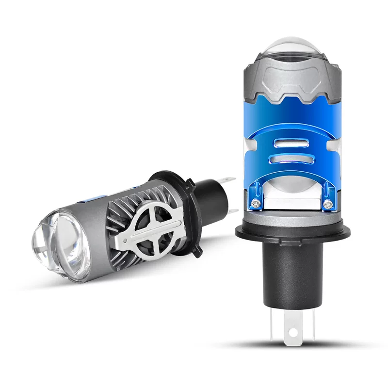 LED-фарой мотоцикла P5PRO H4 прямая вставка рыбий глаз небольшой линза H4 двойной свет линзы интегрирован дальний и ближний свет