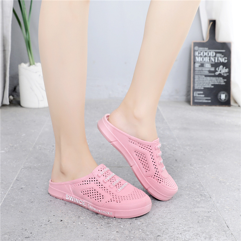 Neue Material Hälfte Baotou Höhle Vogel S Nest Casual Klettern Rafting Big Boy Damen Paar Garten Hausschuhe_voghion.com