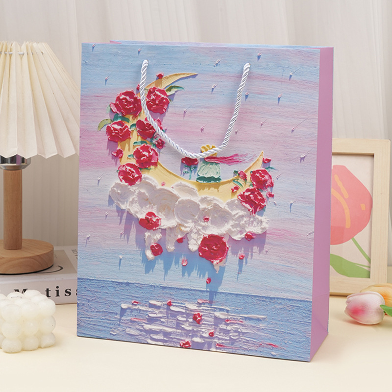 운월 어린왕자 7989-3 (휴대용 끈 유화); 고급 백상지; 14x7x15