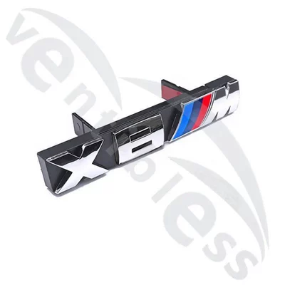 M2, X3M, M4, X5M, M6, Car logo - bright-silver-middle-grid-logo-x8m