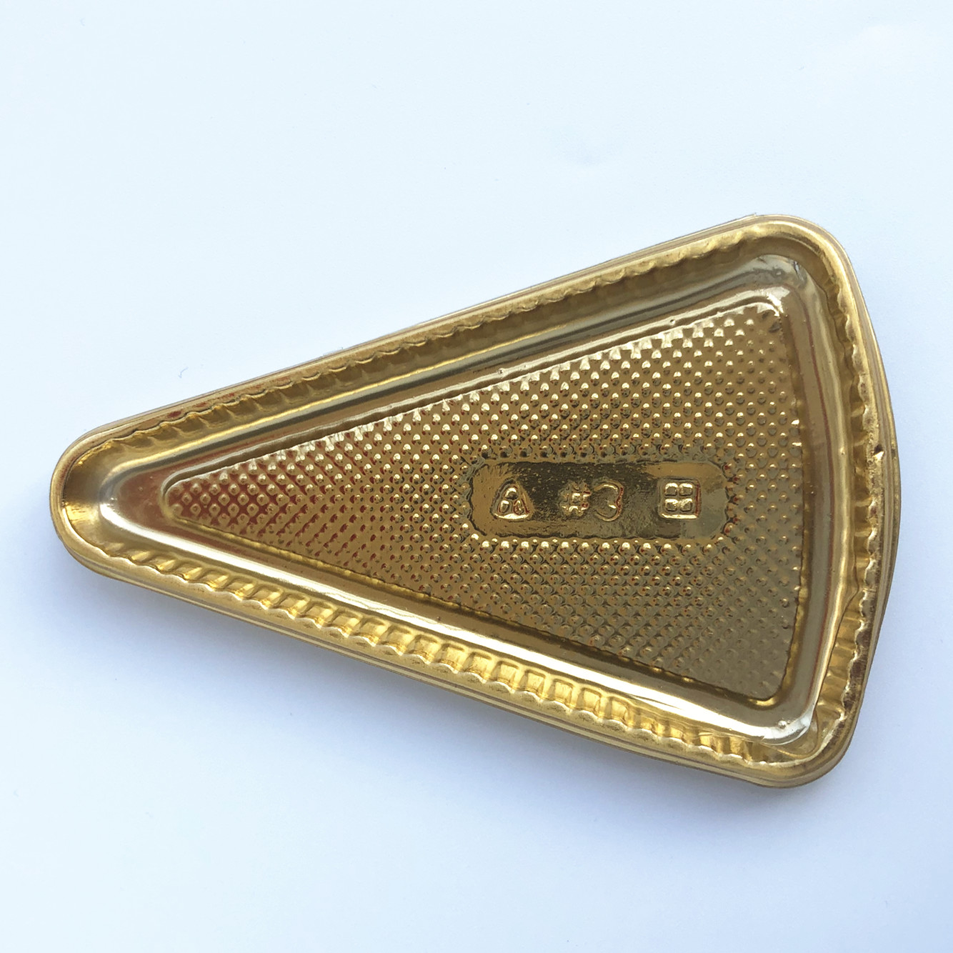 Triángulo dorado diámetro interno 10 * 6.5cm - 100 pcs