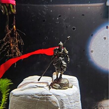 缩小故人水陆缸假山盆景侠客江湖造景人物微古风小摆件树脂微景观