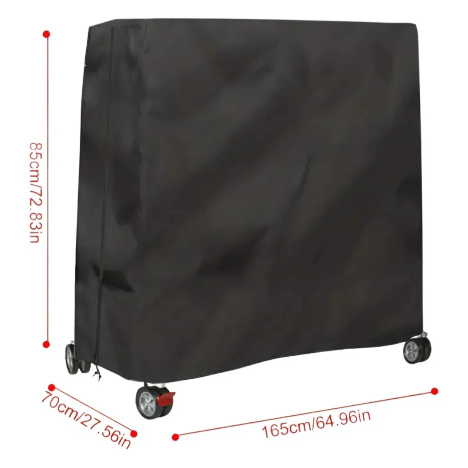 Солнцезащитный крем крышки таблицы настольного тенниса ткани 210Д Оксфорда водоустойчивый пылезащитный сверхмощный с молнией для крытого и на открытом воздухе