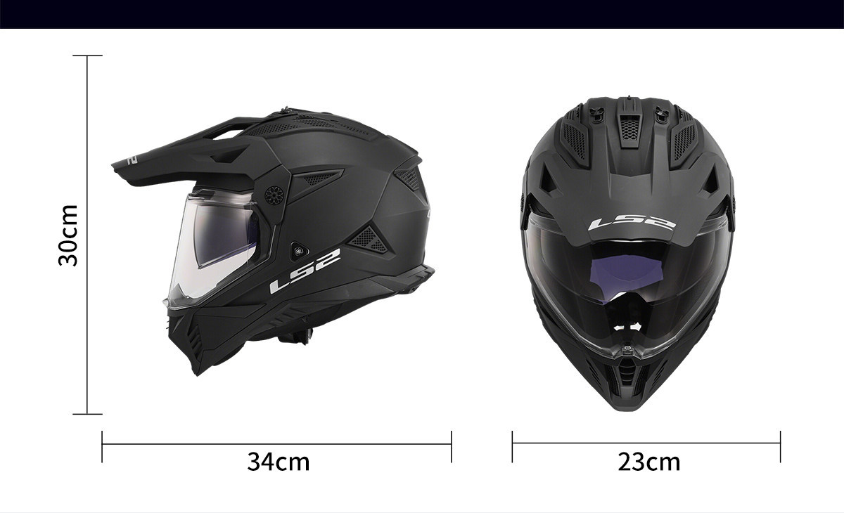 Ls2 Motorcycle Helmet Rally Helmet Full-Face Dual-Lens Men's Four-Season Anti-Fog Off-Road Winter Motorcycle Racing Mx702