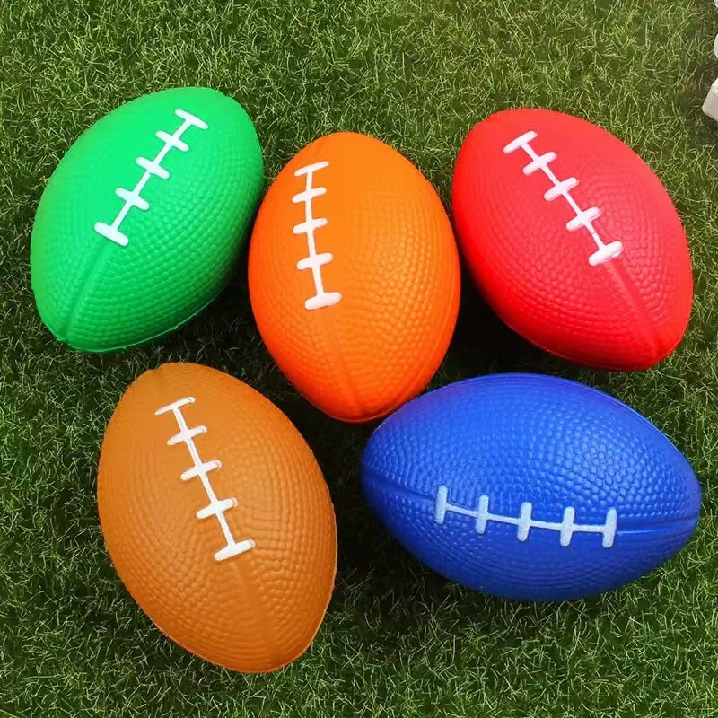Cross-Border Foam Sponge Ball Rugby Basketball Football Pu Slow Rebound Decompression Vent Pressure Ball Decompression Toy