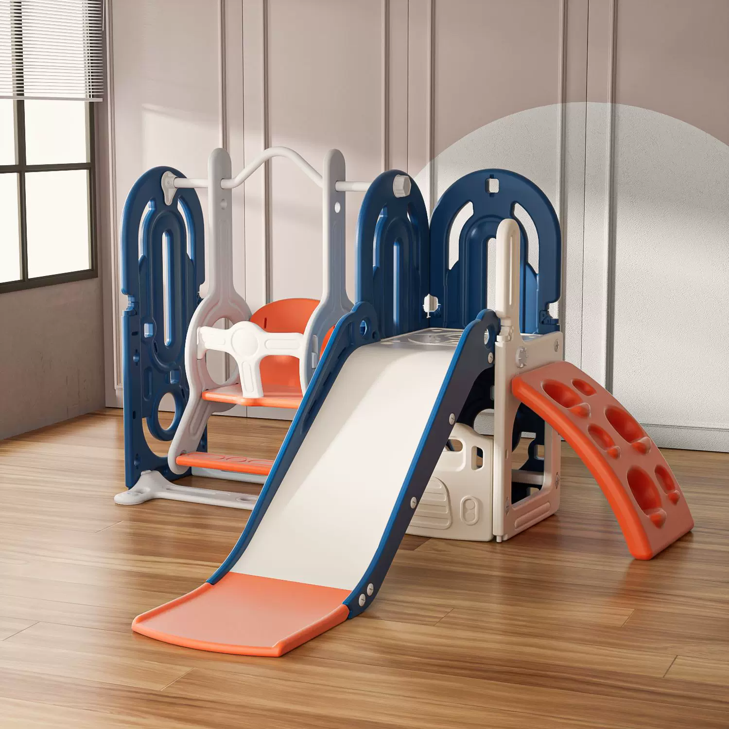 儿童室内滑梯家用玩具多功能宝宝攀爬滑滑梯小型秋千大型组合