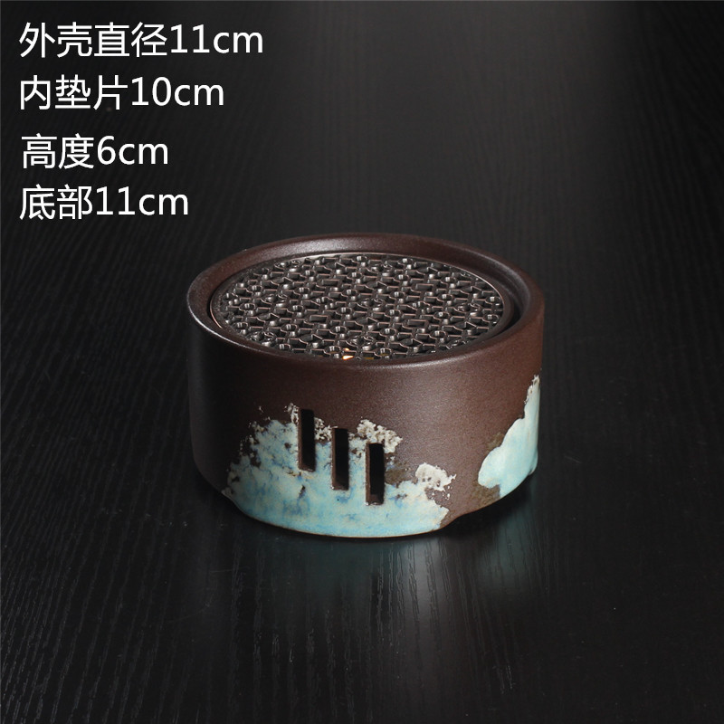 Vela de estilo japonés tetera calentador de té base tetera doméstica calefacción calentador de té Kung Fu ceremonia del té cero con calentador de té caliente
