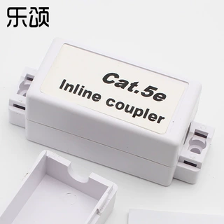 直通接线盒网络双通模块RJ45网线连接器超5类网络直通模块