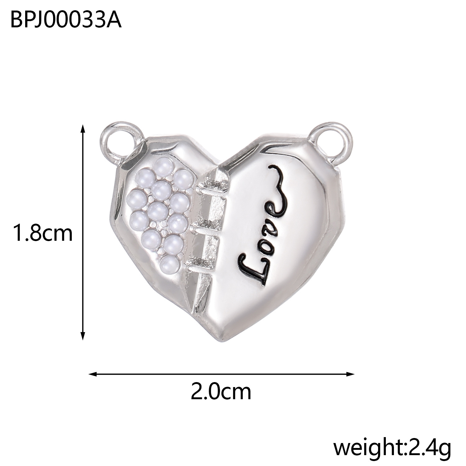 4g Weight Pendant, Chain Jewelry Making Type Diameter 10mm Jewelry Making Size DIY Jewelry Accessories Classification 1 Piece Quantity 304 Stainless Steel Material Heart Shape Pattern Plating Design Simple Style Style 1 Piece Diameter 10mm 304 Stainless Steel Heart Shape Pendant Chain 9