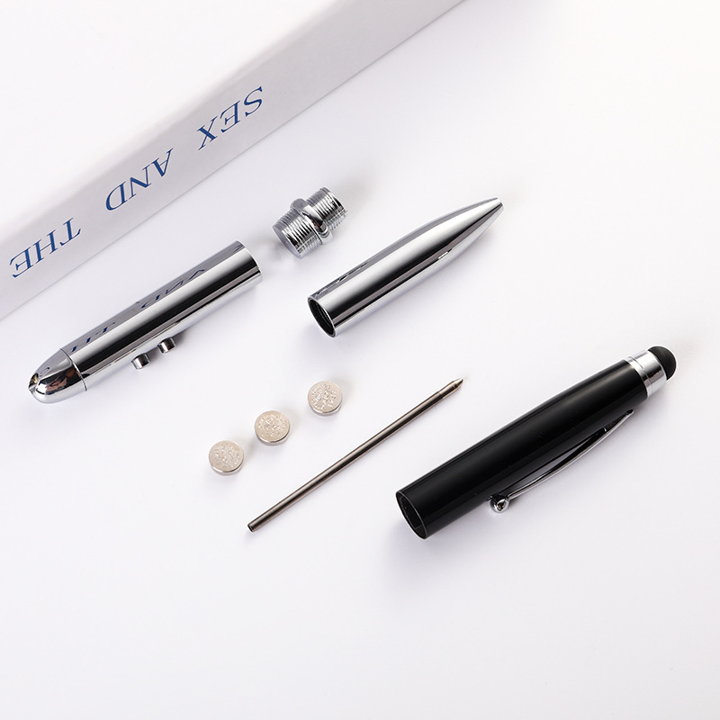 Suministro directo de fábrica Bolígrafo De Metal bolígrafo láser LED herramienta pluma publicidad comercial pluma logotipo personalizado pluma de metal al por mayor