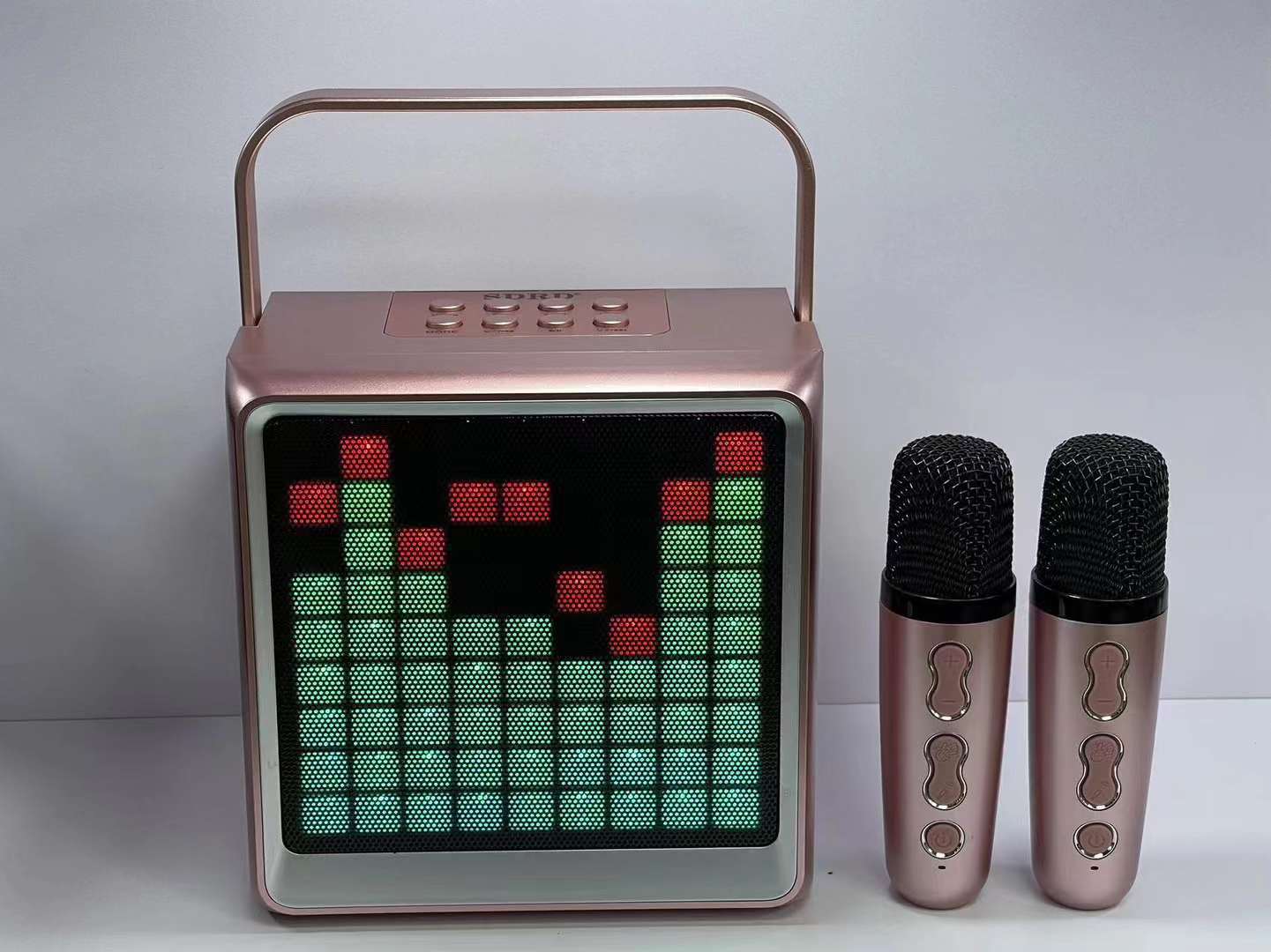 Bluetooth Karaoke Microphone Portable Wireless Outdoor Speaker_voghion.com