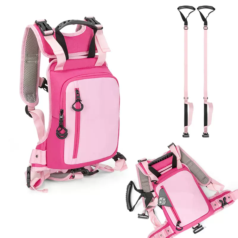 定制儿童滑雪背带安全带亚马逊户外滑雪防摔牵引绳滑雪训练胸背带