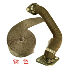 钛色玄武岩纤维防火布耐高温用于汽车排气管隔热保温排气管隔热布