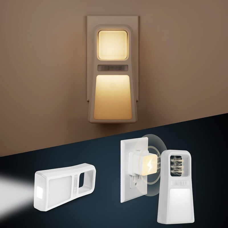 Cross-Border 5-in-1 Power Outage Night Light Multi-Function Motion Sensor Night Light Wall Lamp Flashlight Lamp Emergency Lighting