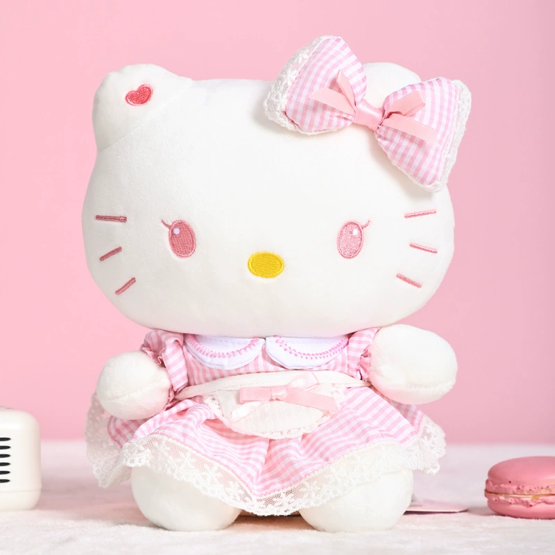 Hello Kitty, Hello Kitty, джинсовая юбка, плюшевая кукла, бархатная игрушка