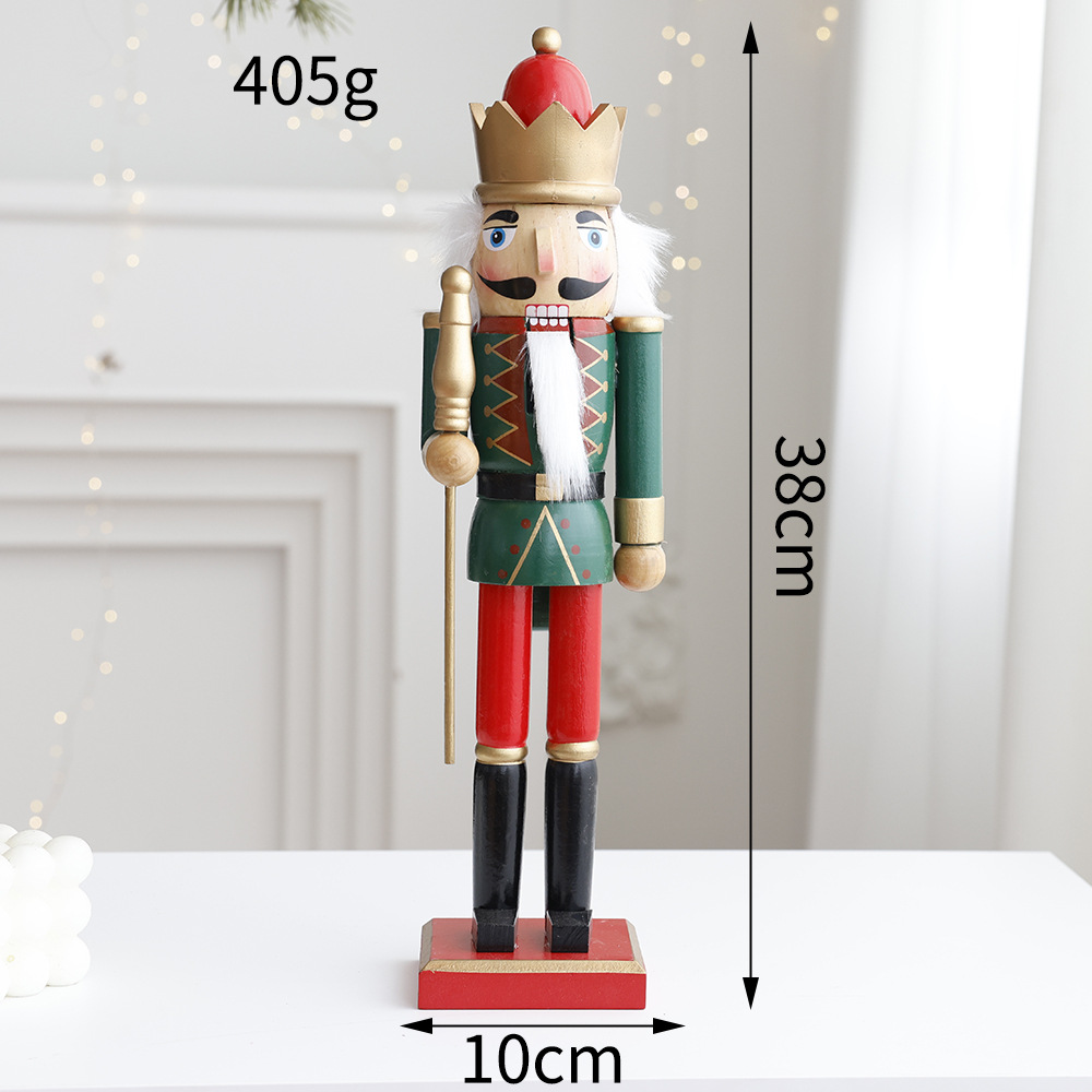 Cascanueces de madera adornos de mesa títeres soldados manualidades capas caballeros tambores decoración para el hogar