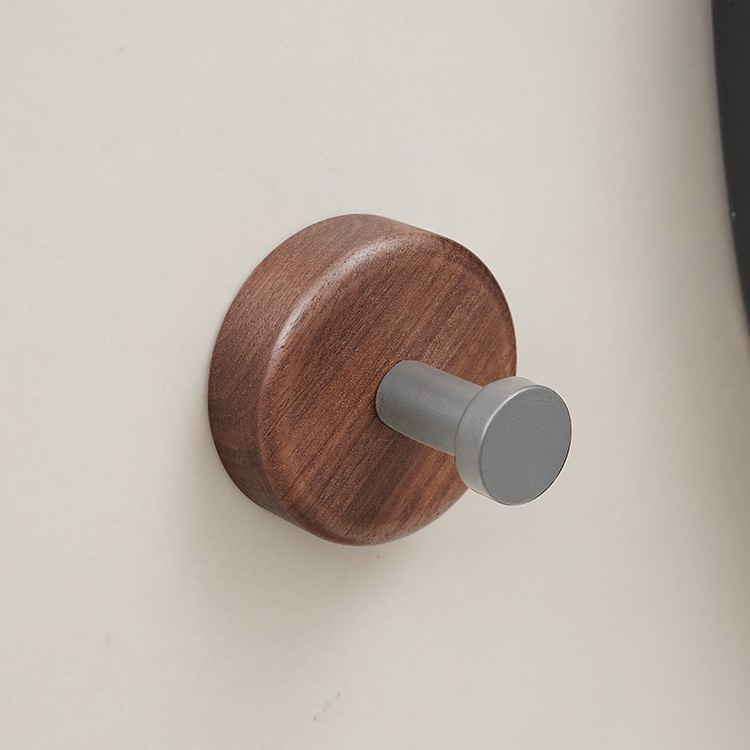 Black walnut-round head single hook-gun gray