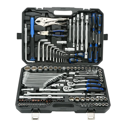 Mühərrik tənzimləmə alətləri | Ratchet Crv Chrome Vanadium - high-end-crv-132-piece-frosted-socket-set