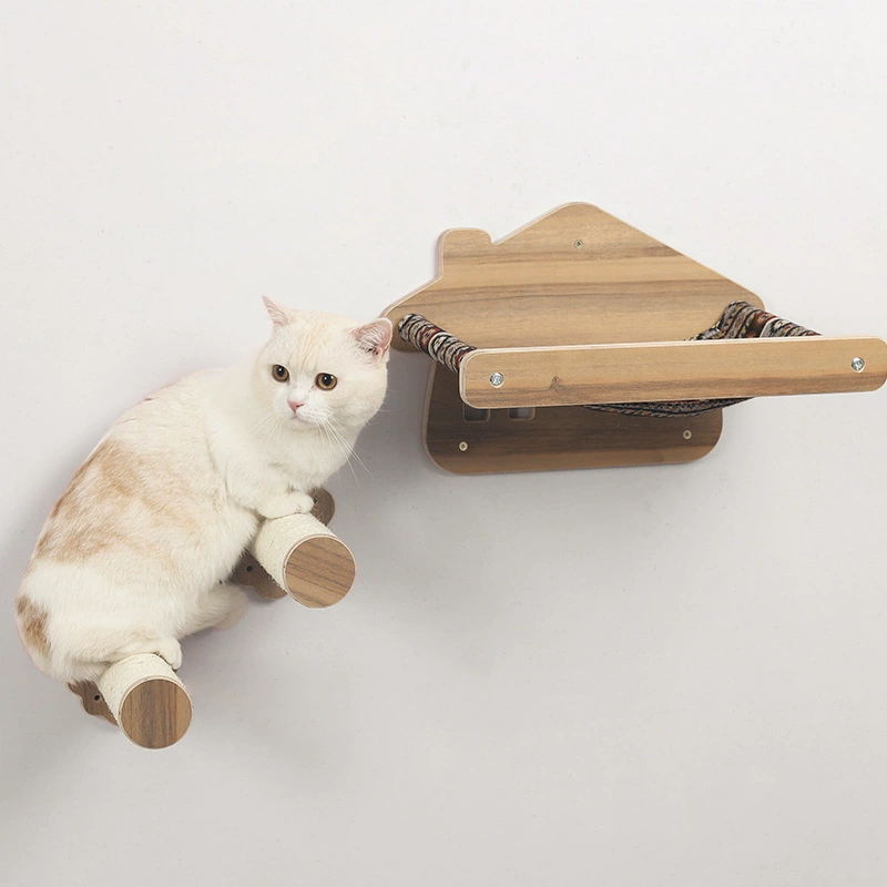 Amazon DIY кошка альпинистская рама кошачье гнездо когтеточка Кошка питомец кошка беговая дорожка лестница комната кошка висит мяч игрушка