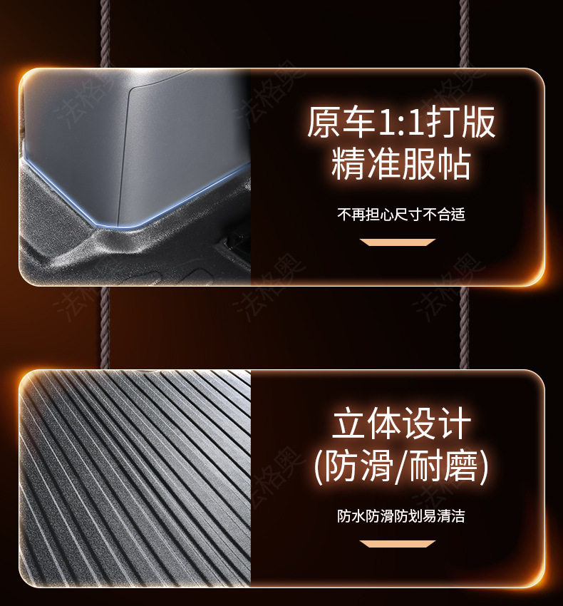 Suitable for Wuling Hongguang EV, fully enclosed, specialized for pure electric five-seater/six-seater TPE car floor mats