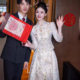 Champagne Xiuhe dress senior bride 2023 new Chinese wedding dress wedding toast dress slim-fit show kimono
