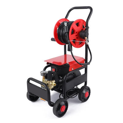 Leishibao Household High-Pressure Car Washing Machine 220V Motor-Driven Washing Machine with 10m Hose Reels for Car Cleaning (Car washing machine)