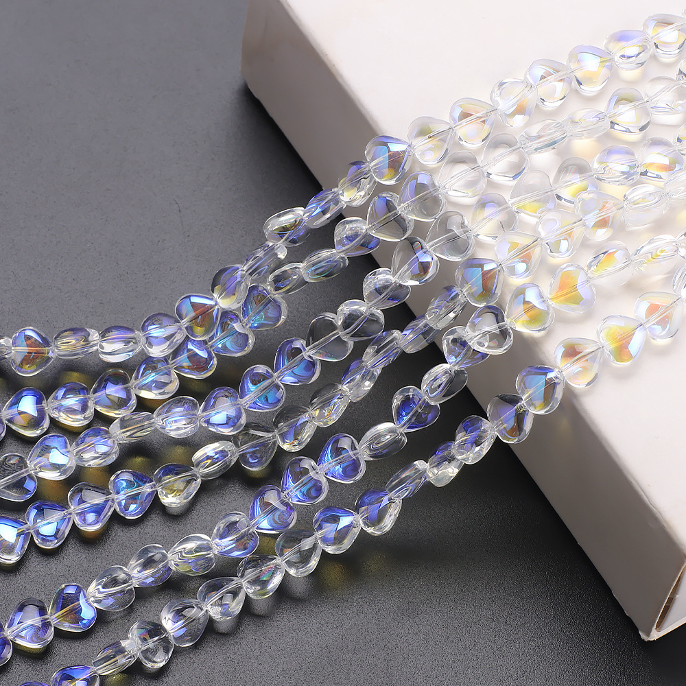 50 Stück/Paket 8*5mm Glas Glas Herzform Perlen display picture 10