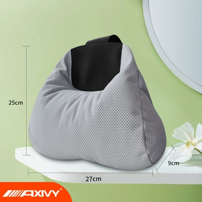 Sports Seat Neck Support Headrest: Headrest - 1axivy-second-generation-headrest-breathable-hole-gt-gray
