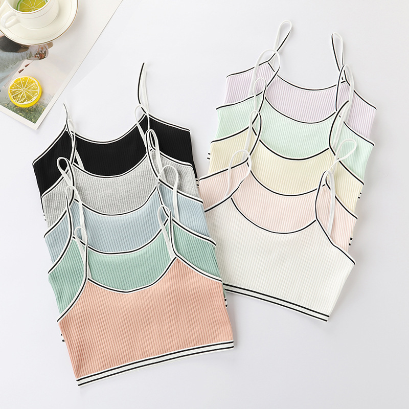 Girl's development underwear primary school girl's vest double-layer thin girl's wireless underwear bra wholesale Girl's development underwear primary school girl's vest double-layer thin girl's wireless underwear bra wholesale