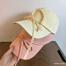 日系原创长飘带蝴蝶结棒球帽女甜美可爱百搭春夏遮阳鸭舌帽显脸小