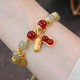 Good Peanut Hetian Jade Bracelet Beaded New Double Layer Stacked Wear Light Luxury All-match Sweet Fresh Bracelet Jewelry for Women