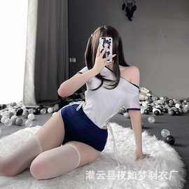 性感内衣服女激情睡裙套装情趣睡衣纯欲诱惑透明小胸制服午夜魅力