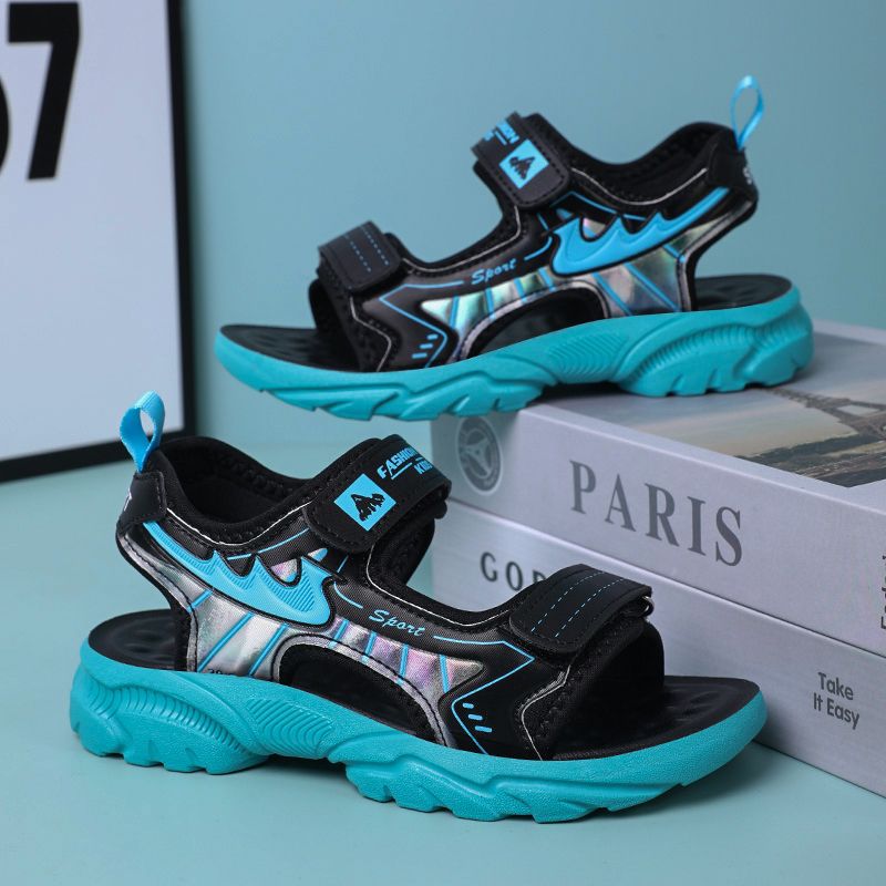 Zapatos para niños, zapatos de playa, ligeros, 6-12 años, sandalias transpirables de verano, niños, estudiantes, hermosos, nuevos antideslizantes y resistentes al desgaste