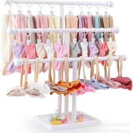 跨境木质头带收纳架婴儿头带整理架多层头绳大肠发圈展示架发箍架