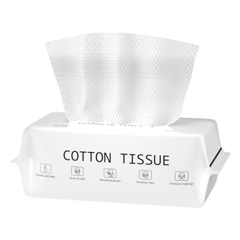 Venta al por mayor de fábrica [Toalla de cara de algodón puro extra grueso] Toalla de limpieza desechable toalla suave de algodón removedor de maquillaje Toalla de cara de belleza de algodón
