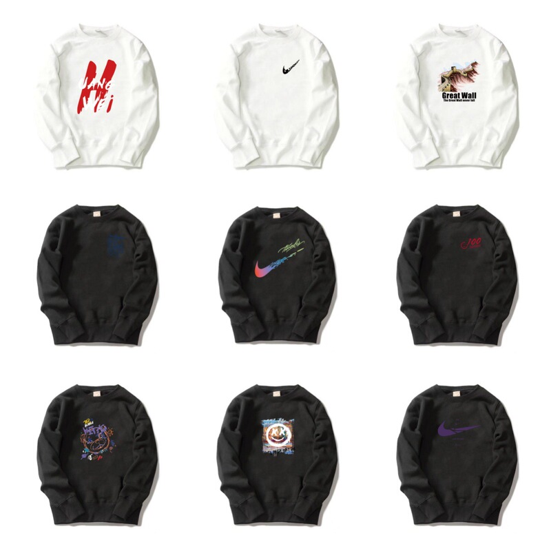 Cross-border unisex trendy crew neck pure cotton sports sweatshirt, new autumn and winter loose fit plus size internet celebrity style base shirt Cross-border unisex trendy crew neck pure cotton sports sweatshirt, new autumn and winter loose fit plus size internet celebrity style base shirt