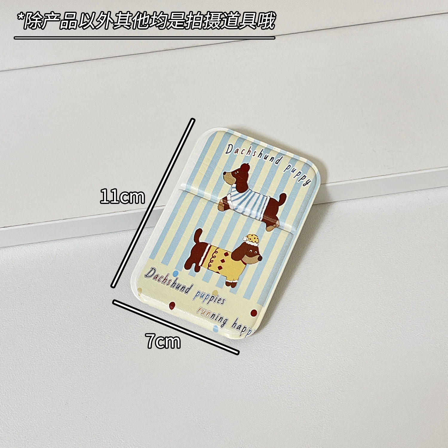 Lindo espejo de maquillaje de perro de salchicha espejo de tocador plegable espejo de maquillaje de dormitorio de estudiantes de escritorio portátil espejo de viaje