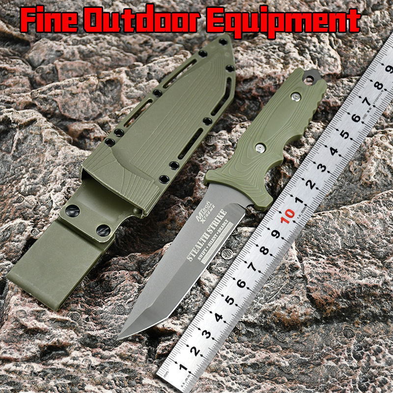 户外便携高硬度锋利刀具野营多功能求生刀小直刀野外吃肉刀水果刀