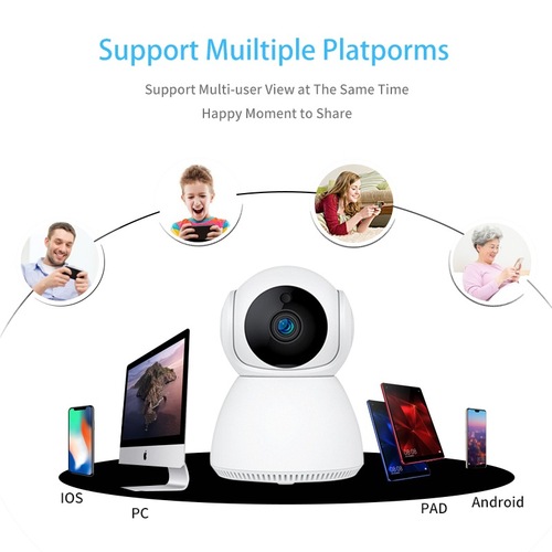 V380 Home Wireless Camera Indoor HD Night Vision Remote Snowman Wireless WiFi Monitor Wholesale