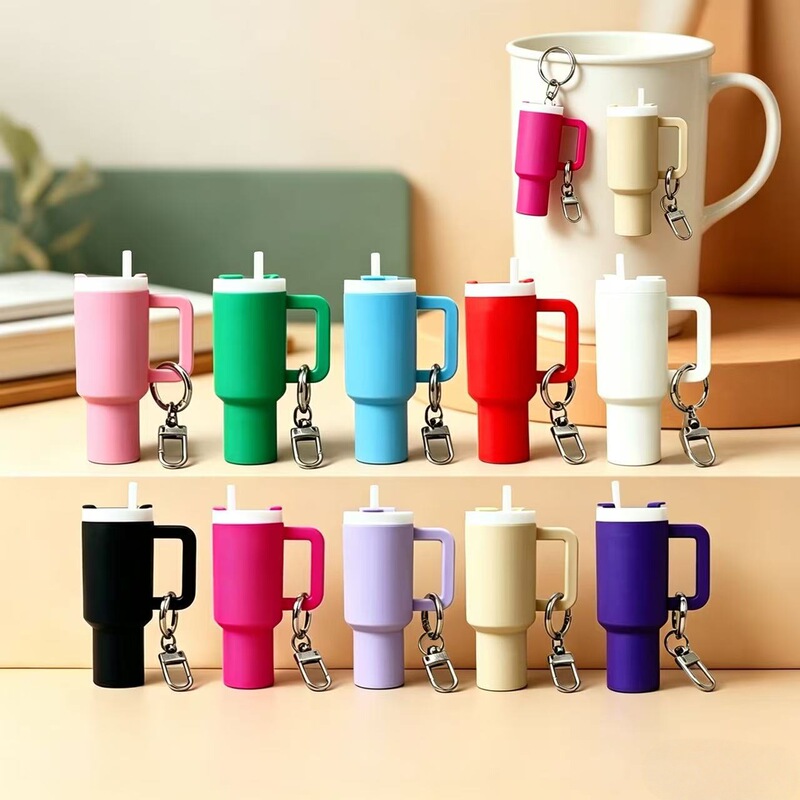 Cross-Border Popular Ice Cup Keychain Stanley Keychain Pendant Can Hold Lipstick Backpack Pendant Cross-Border Popular Ice Cup Keychain Stanley Keychain Pendant Can Hold Lipstick Backpack Pendant