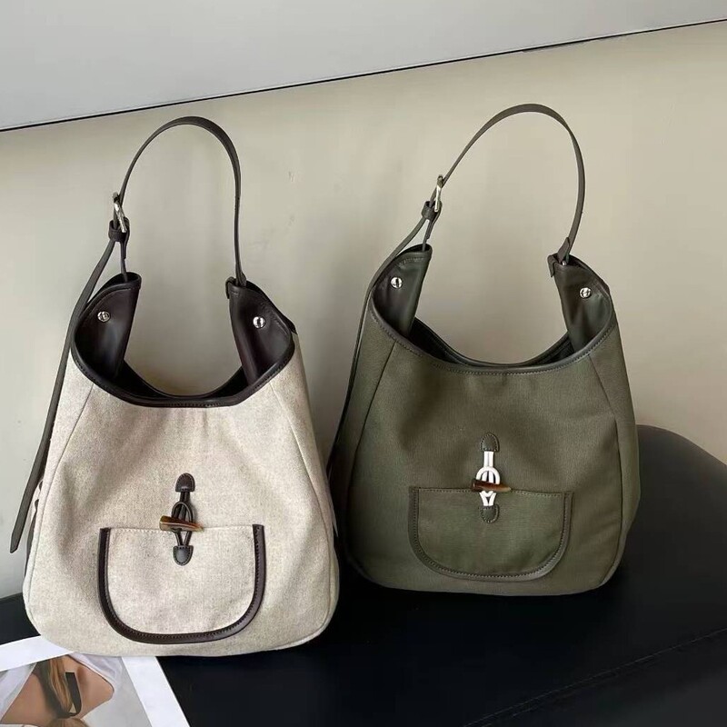 Tr Western Canvas Linen Saddle Bag 2025 New Large Capacity Single Shoulder Crossbody Tote Bag High-End Handbag Tr Western Canvas Linen Saddle Bag 2025 New Large Capacity Single Shoulder Crossbody Tote Bag High-End Handbag