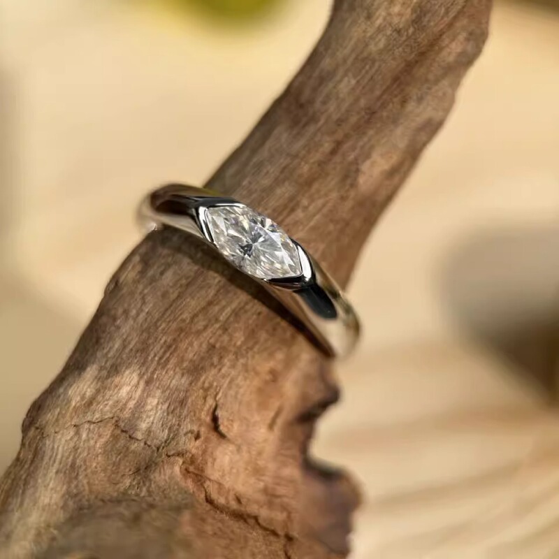 Douyin's Popular Eye of Horus Ring, Geometric Normcore Couple's Zircon Diamond Ring, Closed Ring, High Appearance