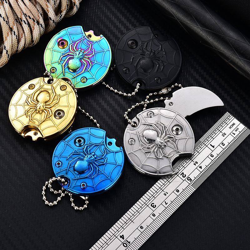 亚马逊热销迷你创意折叠刀野营战术小刀口袋刀多功能野外生存折刀