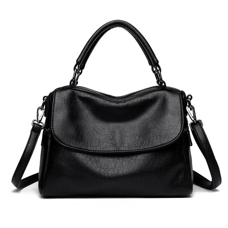 Boston Women's Bag 2025 New Trendy Fashion Versatile Soft Leather Large Capacity Handbag Shoulder Crossbody Bag - Thumbnail 7