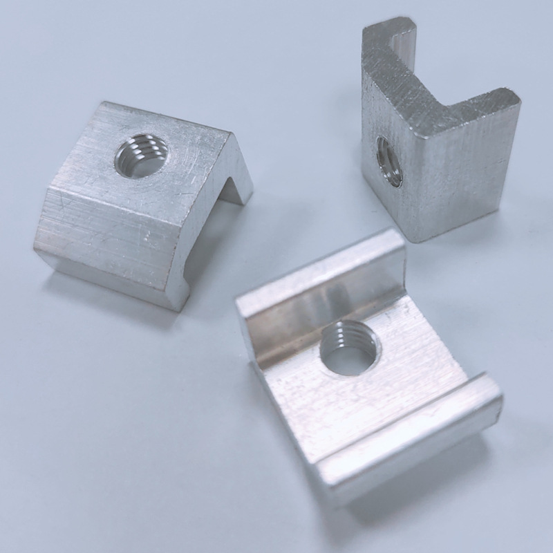 6063铝型材螺母紧固件非标滑块螺母异型铝螺母连接片五金冲压配件