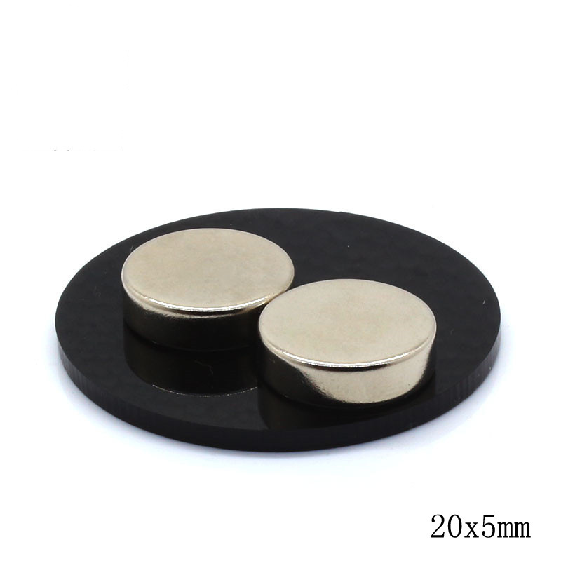D20x5mm厂家直销圆磁钢 钕铁硼镀镍强磁20*5mm稀土永磁五金机械用