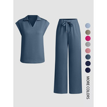 P 17678 Stand collar zip scrub set ���I���ϴ���������uͨ��